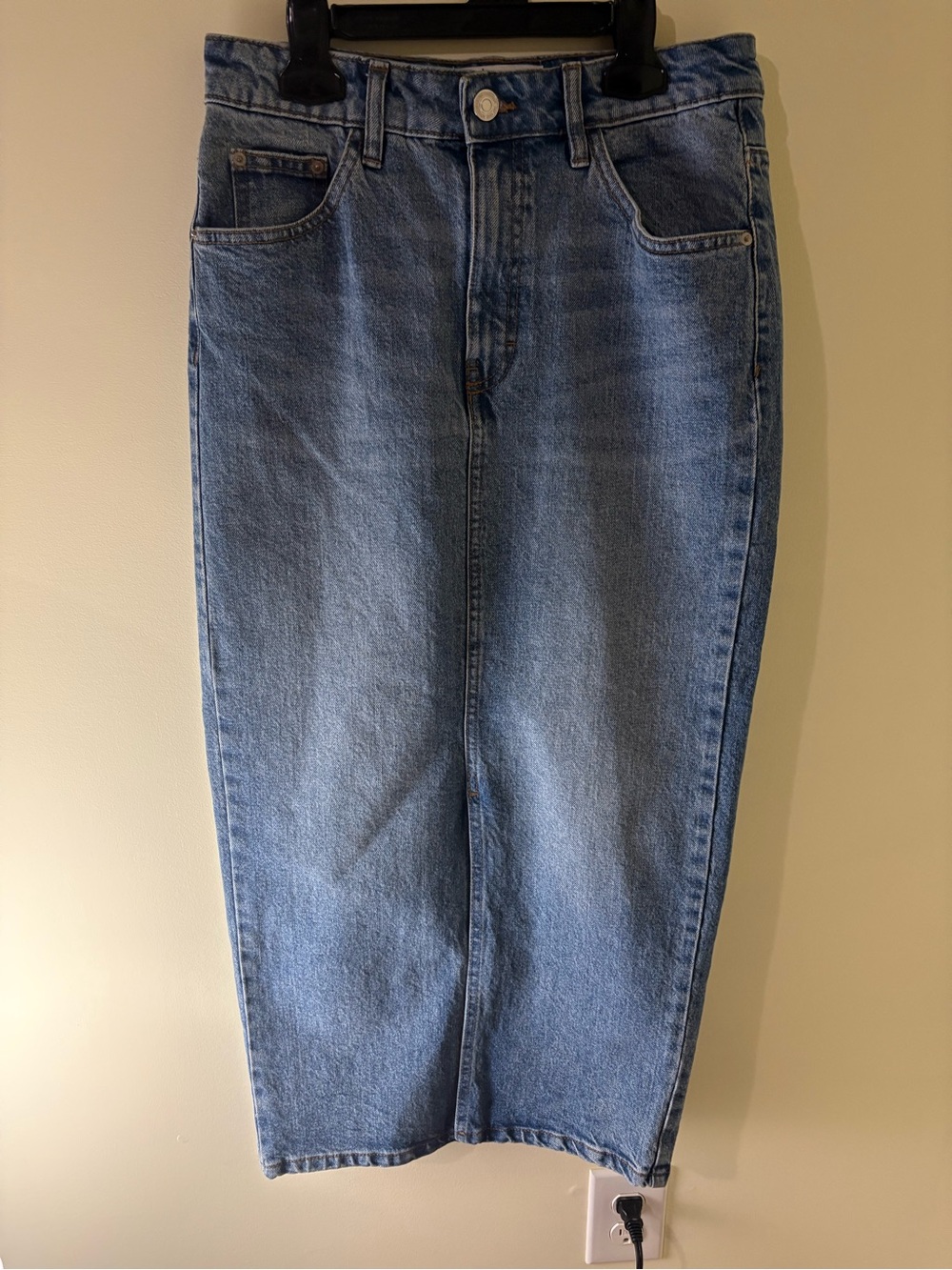 Ardene Light Blue Denim Skirt with Front slit